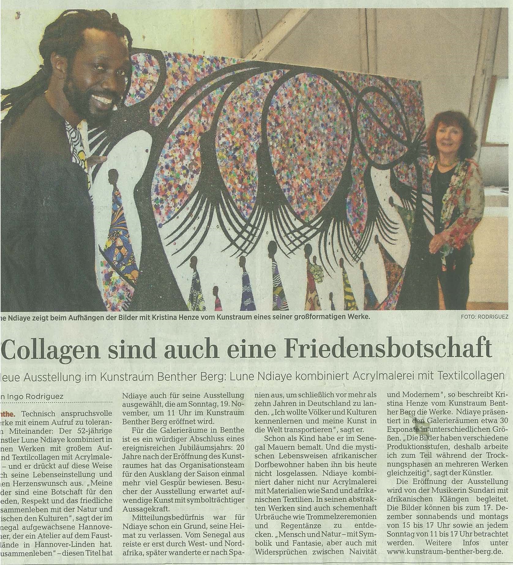Collagen sind auch eine Friedensbotschaft